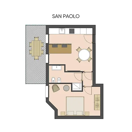 Bilocale Di Design Sp12, San Paolo - 3' Piano - Adria Apartment